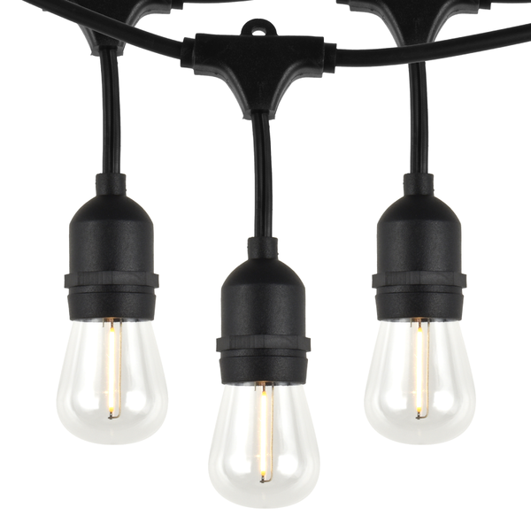 Light String for USA Market, Patio String Lights with Indoor Outdoor Waterproof E26 Lamp Holder