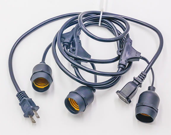 Light String for USA Market, Patio String Lights with Indoor Outdoor Waterproof E26 Lamp Holder