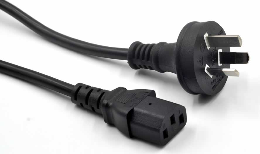 6ft Australia Power Cord - Type IEC 60320 To C13, 250V 10A, Computer Cable By CablesOnline