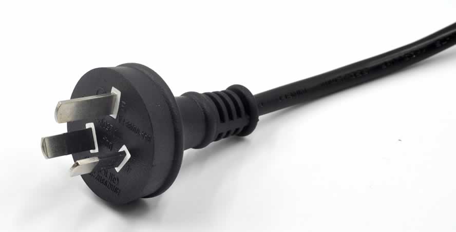Australia Power Cords, AS/NZS 3112 Plug, Type I, 3 poles, SAA, RCM Certified