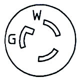 Twist Locking Plug Type: NEMA L7-15R