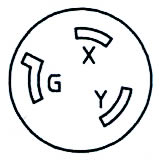 Twist Locking Plug Type: NEMA L8-30R