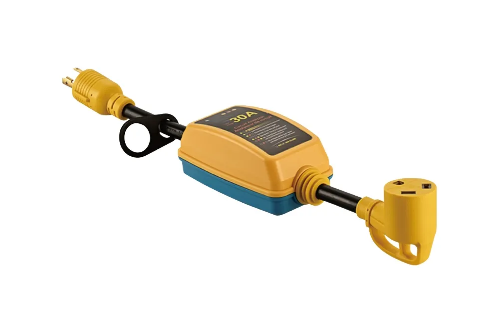 30 Amp RV Surge Protector Adapter, NEMA L5-30P to NEMA TT-30R, UL 817, UL/cULus listed