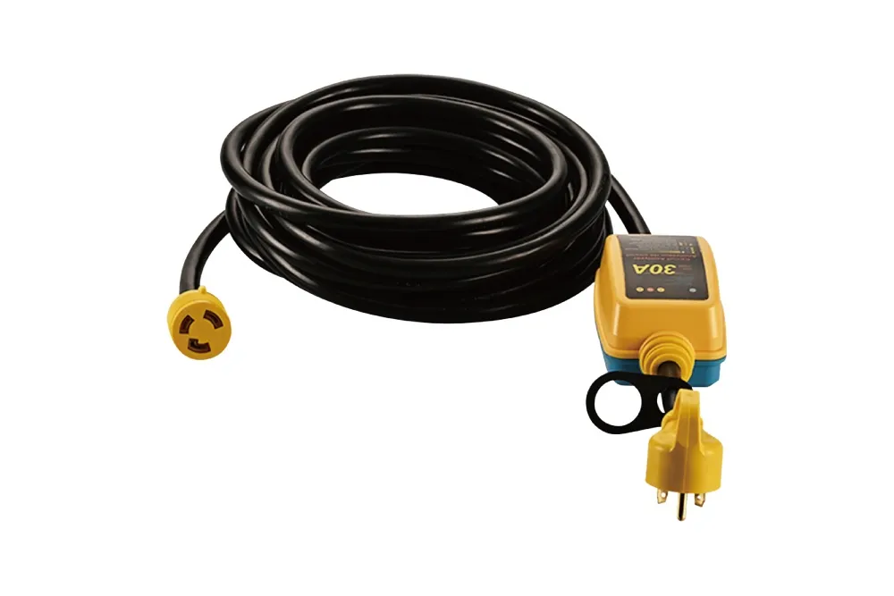 30 Amp RV Surge Protector Adapter with Indicator, NEMA TT-30P to NEMA L5-30R, UL 817, UL/cULus listed