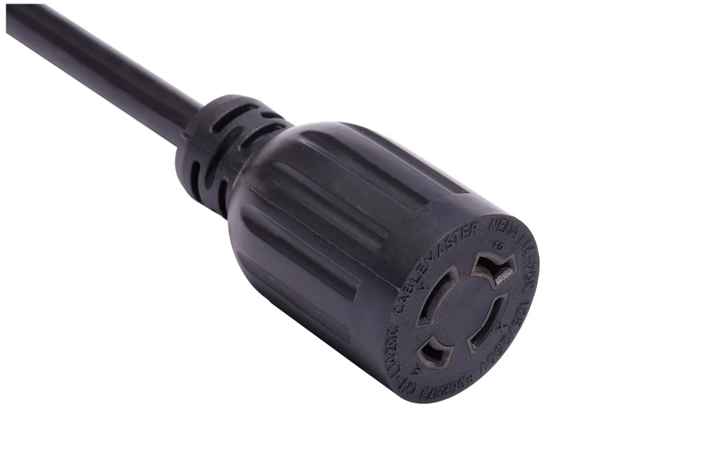 NEMA L14-20R Twist Locking Power Cord - 20A 125V/250V 3P4W, Vertical Rib UL/ETL/cULus Certified