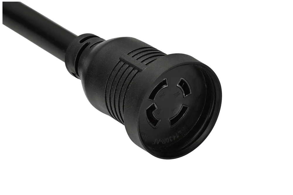 NEMA L14-30R Twist Locking Power Cord - 30A 125V/250V 3P4W, Waterproof Ring Rib UL/ETL/cULus Certified