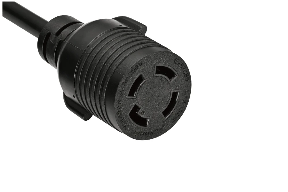 NEMA L15-30R Twist Locking Power Cord - 30A 3PH/250V 3P4W, Ring Rib UL/ETL/cULus Certified