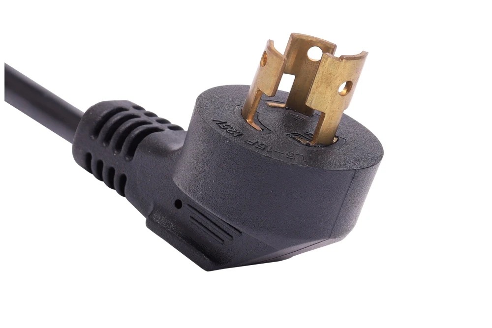 NEMA L5-15P Twist Locking Power Cord - 15A 125V 2P3W, Right Angle UL/ETL/cULus Certified