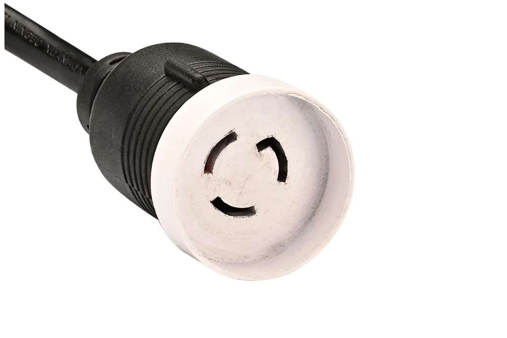 NEMA L5-15R Twist Locking Power Cord - 15A 125V 2P3W, Dust Shield UL/ETL/cULus Certified