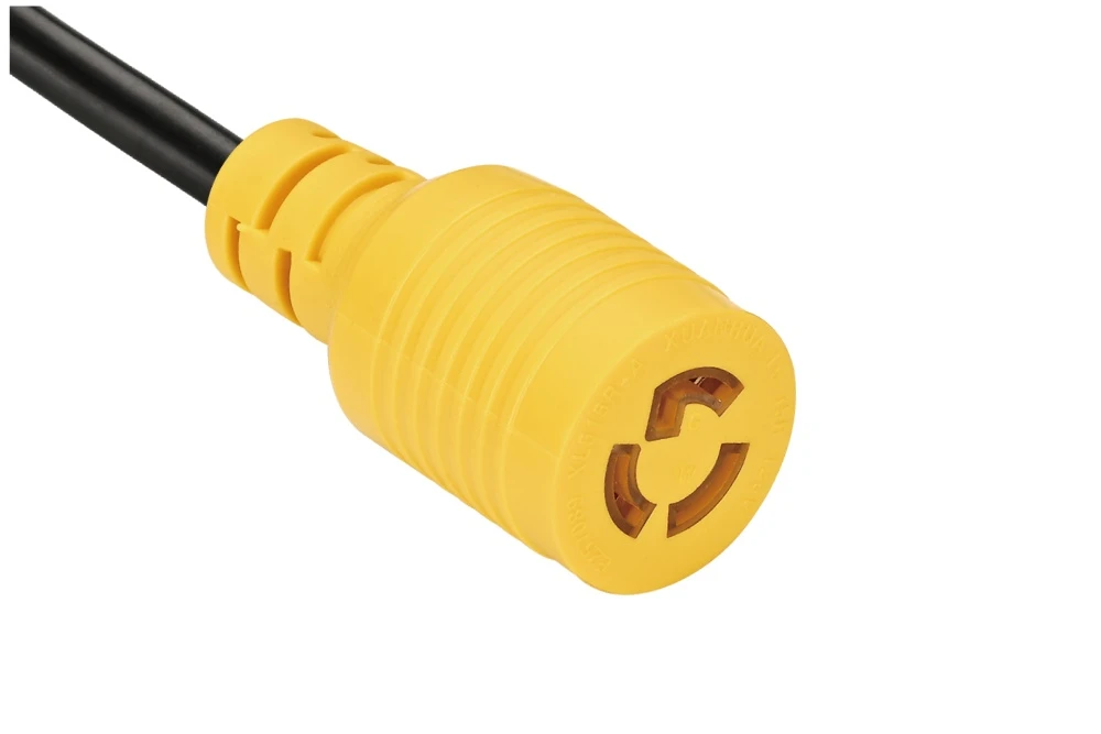 NEMA L5-15R Twist Locking Power Cord - 15A 125V 2P3W, Ring Rib UL/ETL/cULus Certified