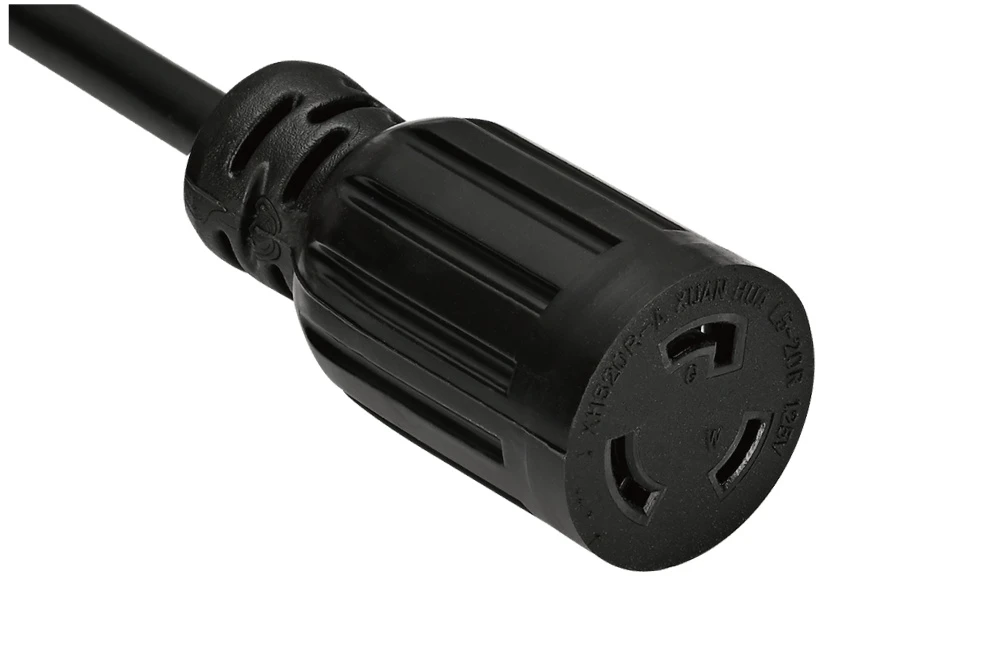 NEMA L5-20R Twist Locking Power Cord - 20A 125V 2P3W, Vertical Rib UL/ETL/cULus Certified