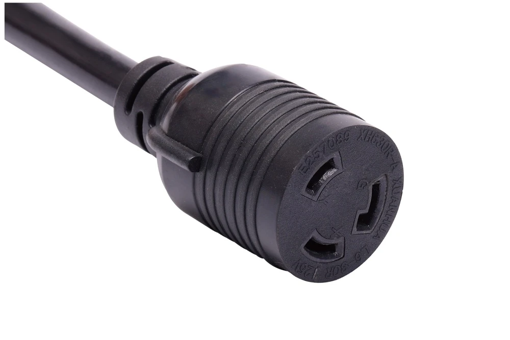 NEMA L6-30R Twist Locking Power Cord - 30A 250V 2P3W, Ring Rib UL/ETL/cULus Certified