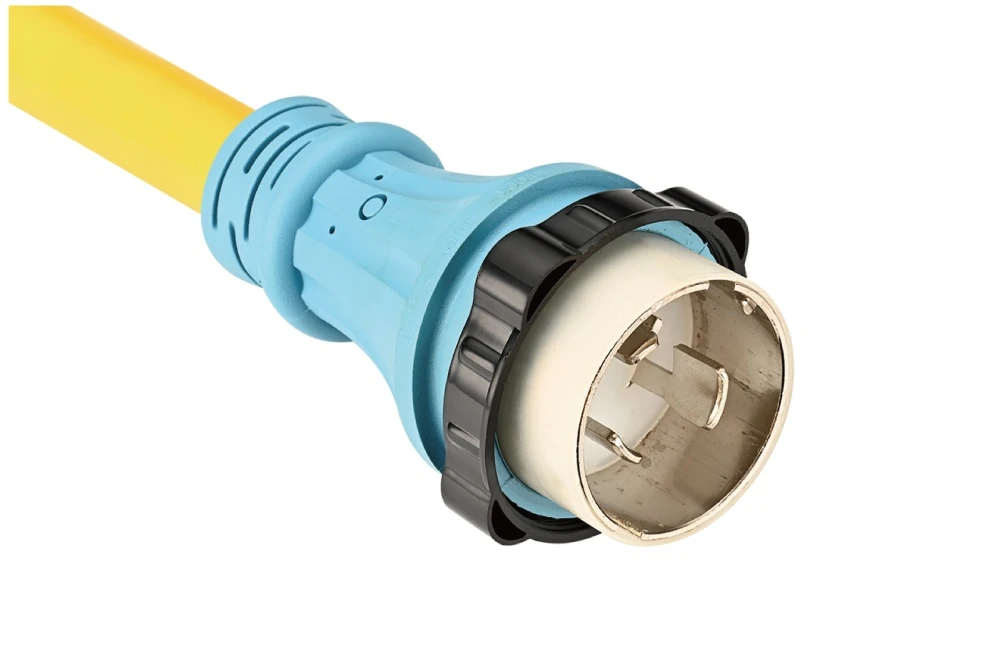 NEMA SS1-50P Twist Locking Power Cord - 50A 125V 2P3W, Waterproof Shore Power UL/ETL/cULus Certified