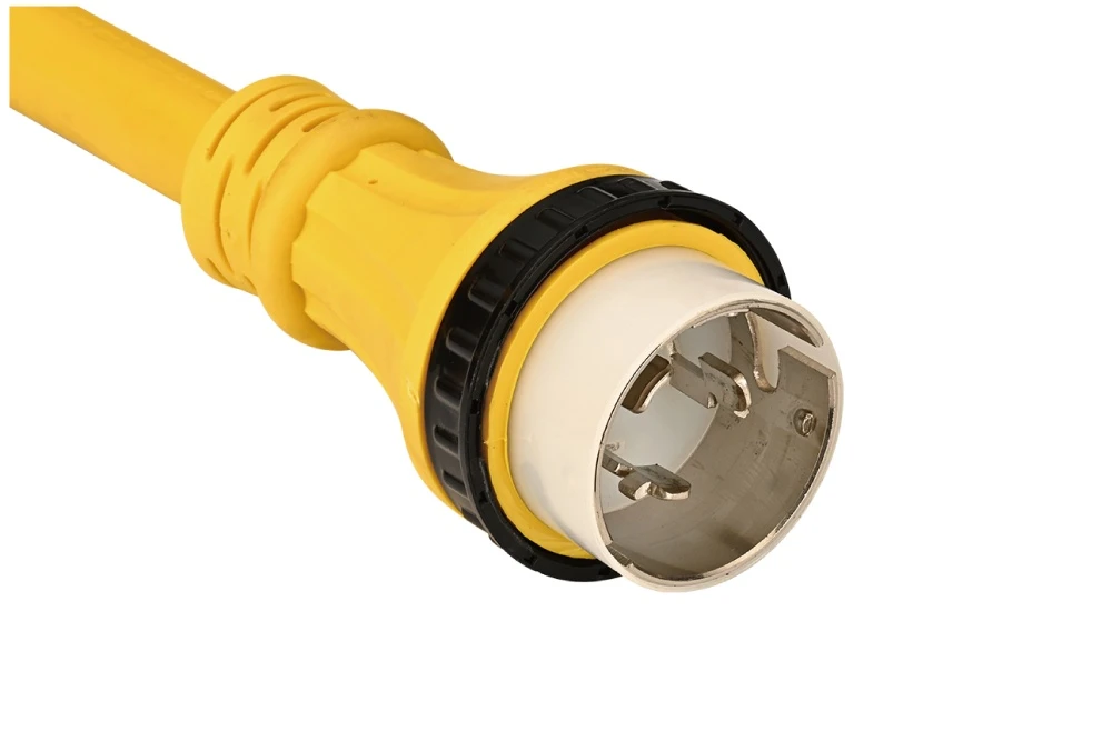NEMA SS2-50P Twist Locking Power Cord - 50A 125V/250V 3P4W, Waterproof Shore Power UL/ETL/cULus Certified
