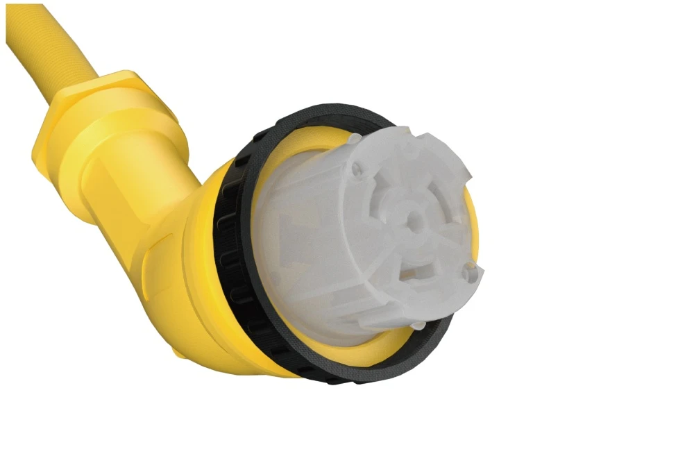 NEMA SS2-50R Twist Locking Power Cord - 50A 125V/250V 3P4W, Waterproof Ring Shore Power UL/ETL/cULus Certified