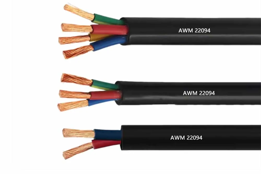 AWM 22094, PVC Jacketed Multi-Conductor Appliance Wiring Material, Sunlight Resistant