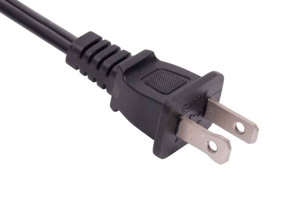 American Power Cord NEMA 1-15P Type A Polarized and Non-polarized Male Plug, 15A 125V