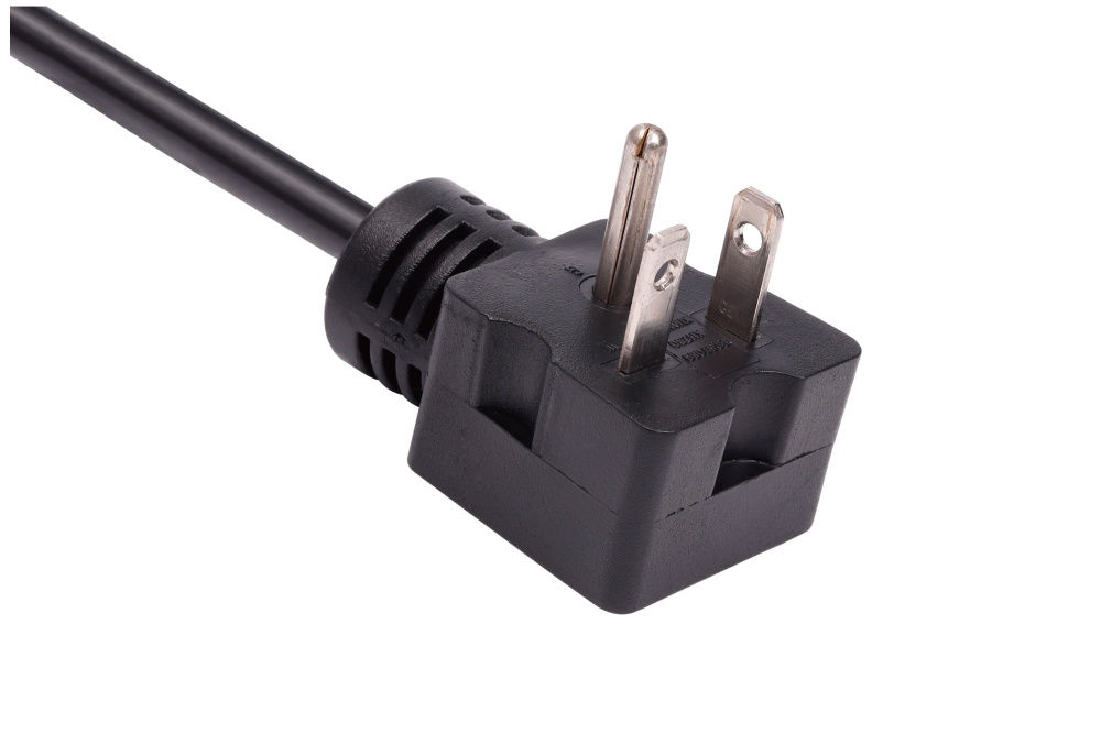 American Power Cord NEMA 5-20P Right Angle Male Plug, 20A 125V