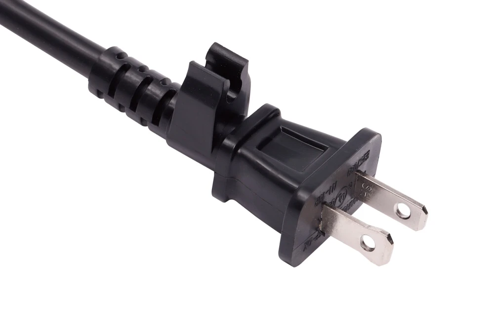 American Power Cord NEMA 1-15P Type A Anti Pull Lock Male Plug, 15A 125V