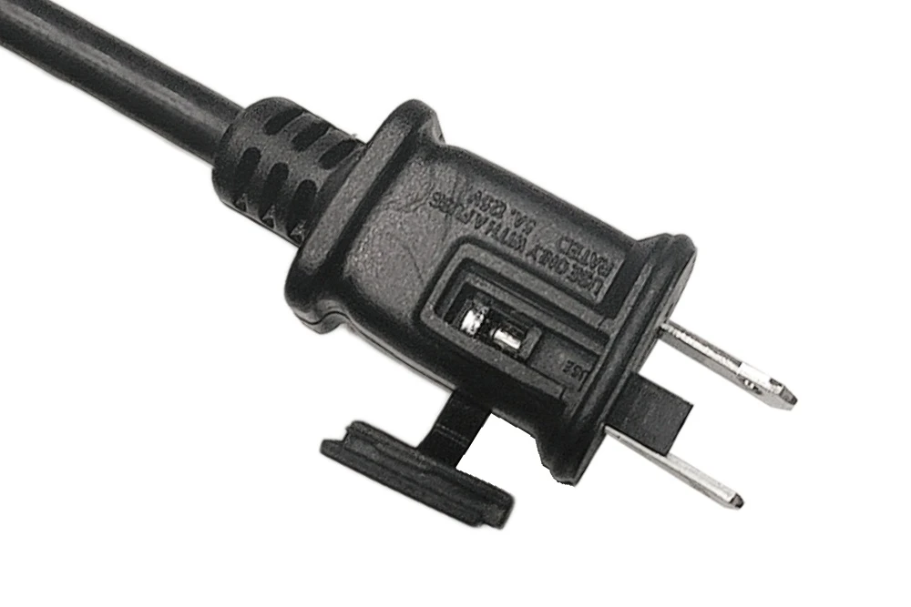 American Power Cord NEMA 1-15P Type A With Fuse Waterproof Male Plug, 15A 125V