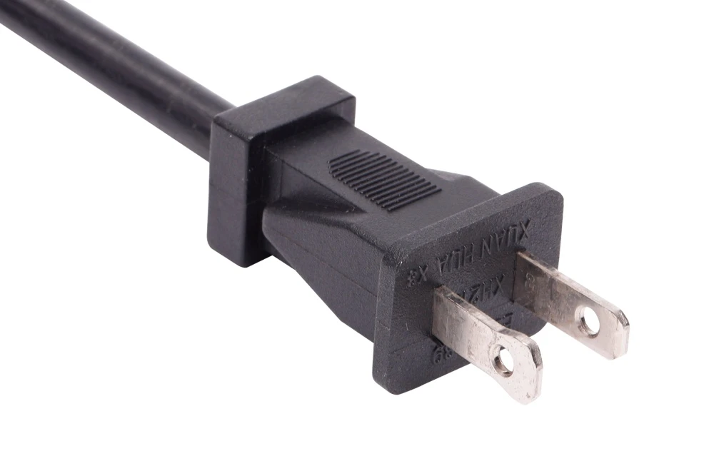 American Power Cord NEMA 1-15P Type A Strain Relief Male Plug, 15A 125V