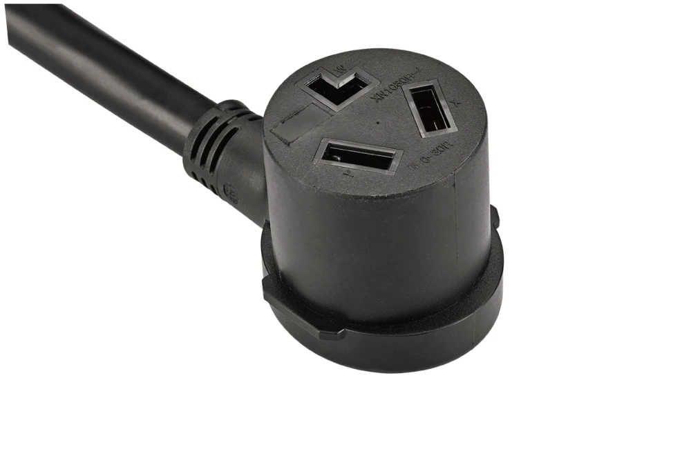 American Power Cord NEMA 10-30R Dryer Connector Female Receptacle, 30A 125V/250V
