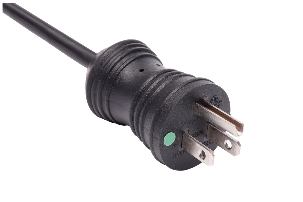 American Power Cord NEMA 5-15P Type B Hospital Round Model Male Plug, 15A 125V