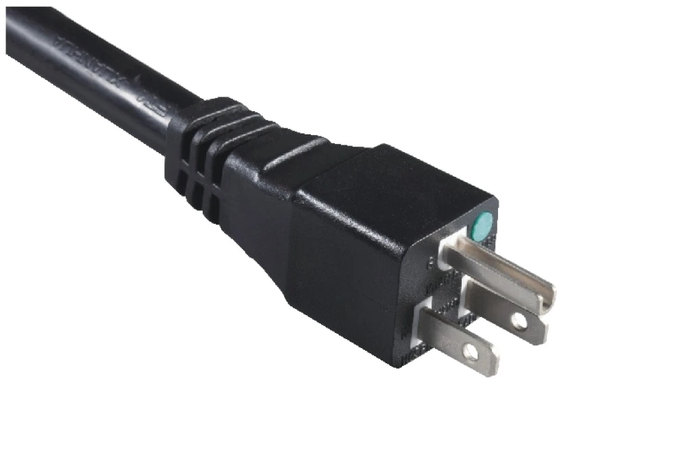 American Power Cord NEMA 5-15P Type B Hospital Square Model Male Plug, 15A 125V