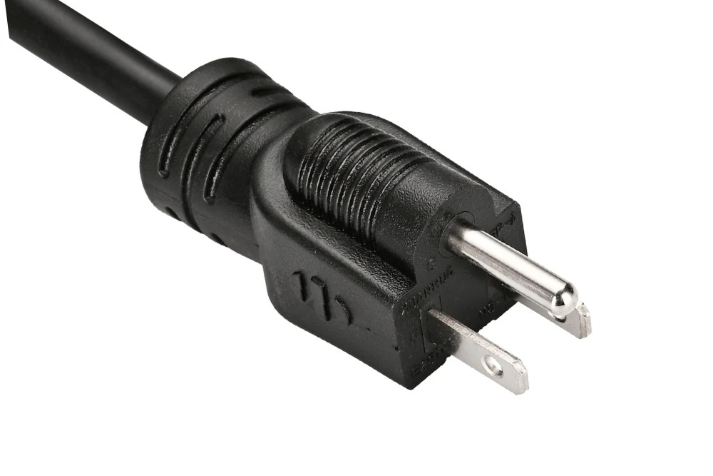 American Power Cord NEMA 5-15P Type B Grounded Male Plug, 15A 125V