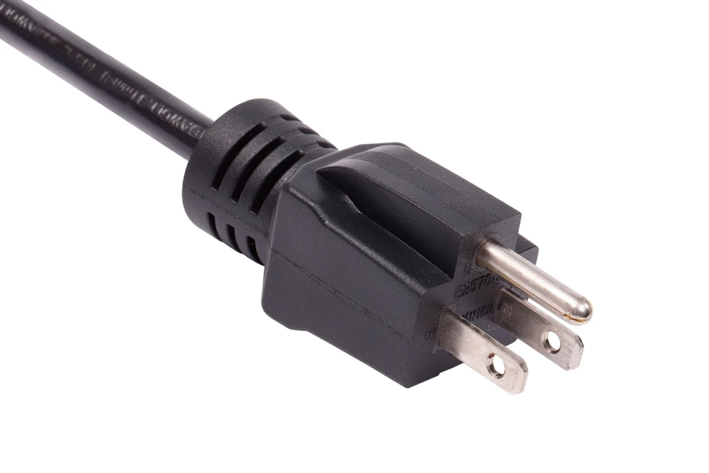 American Power Cord NEMA 5-15P Type B Straight Male Plug, 15A 125V