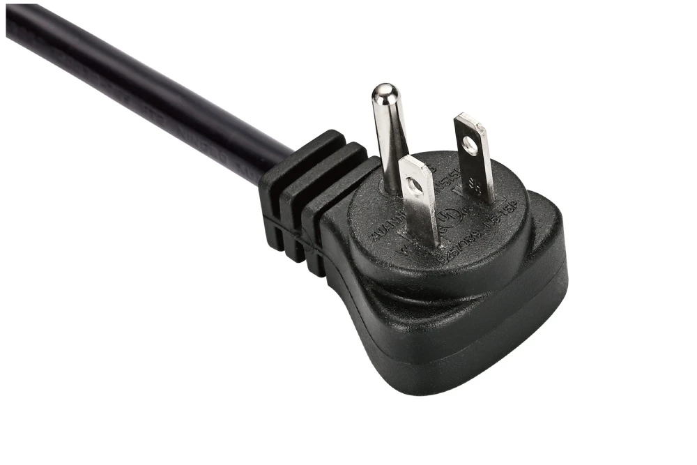 American Power Cord NEMA 5-15P Type B Turn 180 degree Male Plug, 15A 125V