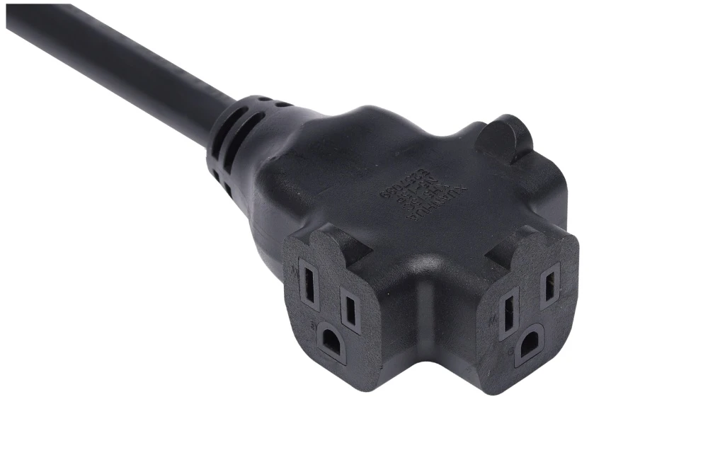 American Power Cord NEMA 5-15R Type B Multi-directional Integrated Female Receptacle, 15A 125V