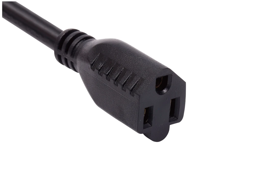 American Power Cord NEMA 5-15R Type B Extension Cord Female Receptacle, 15A 125V