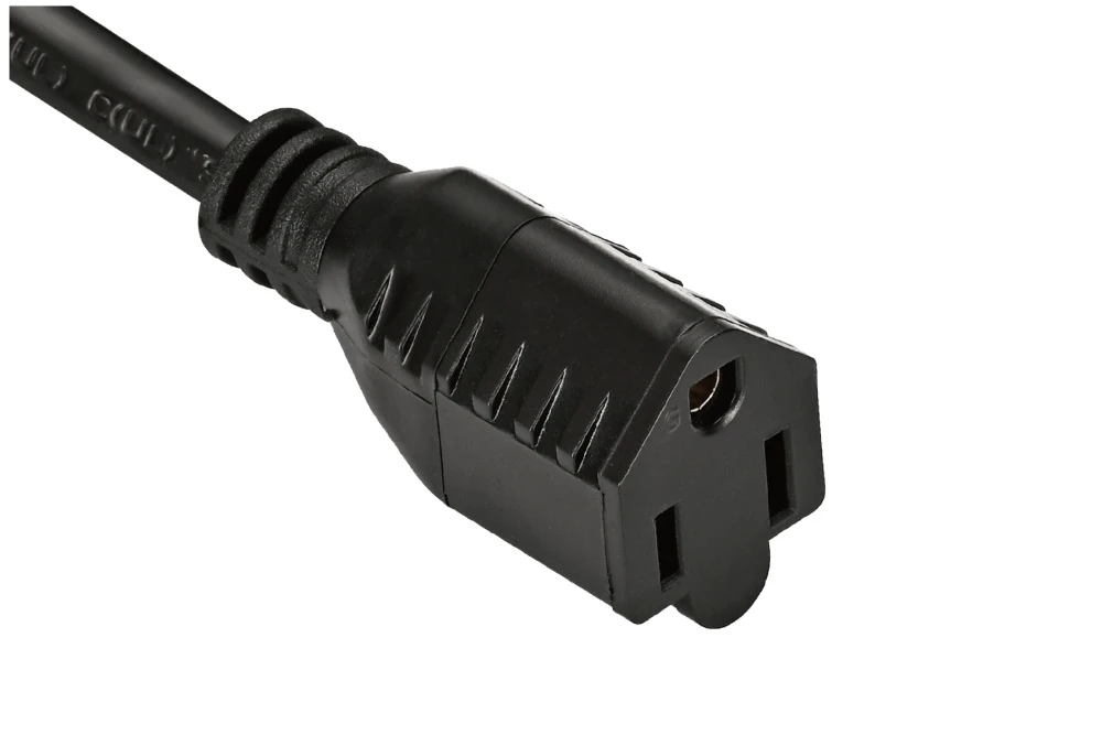 American Power Cord NEMA 5-15R Type B Anti-slip Extension Cord Female Receptacle, 15A 125V