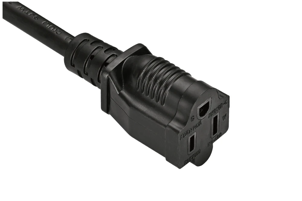 American Power Cord NEMA 5-15R Type B Grounded extension cord Female Receptacle, 15A 125V