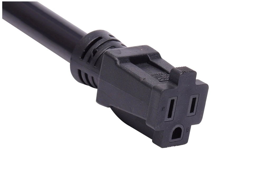 American Power Cord NEMA 5-15R Type B Locking latch Female Receptacle, 15A 125V