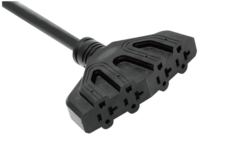 American Power Cord NEMA 5-20R power splitter Fan-shaped Female Receptacle, 20A 125V