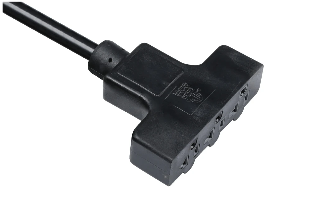 American Power Cord NEMA 5-20R T-Shaped Extension Splitter Female Receptacle, 20A 125V