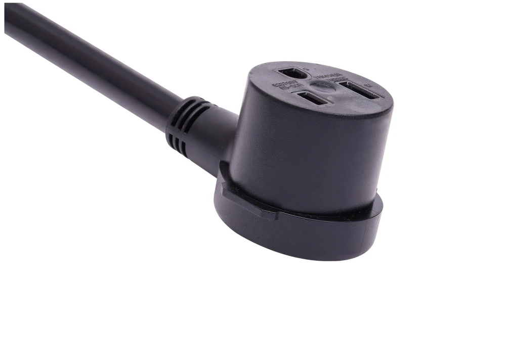 American Power Cord NEMA 5-50R 90-Degree Heavy-duty Connector, 50A 125V