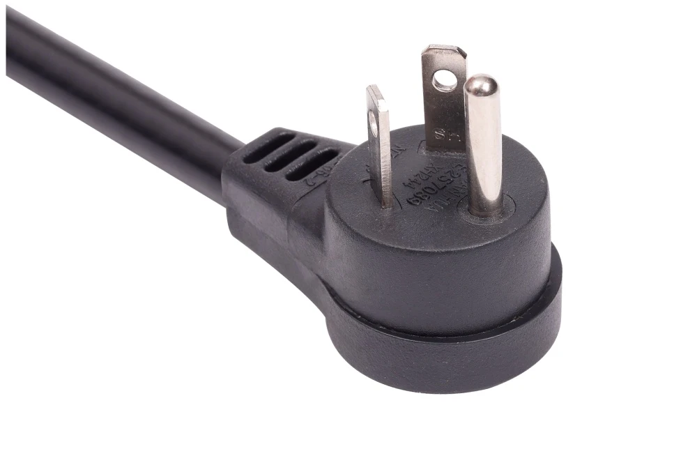 American Power Cord NEMA 7-15P Right Angle Male Plug, 15A 277V/AC