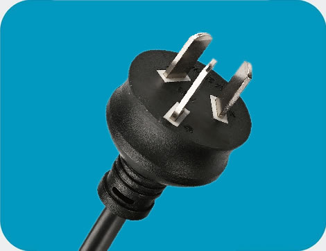 Argentina Power Cords, Heavy-duty IRAM 2073 Plug, Type I, 3 poles, IRAM Certified