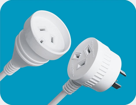 Australia Extension Cords, Australia AS/NZS 3112 plug to Australia AS/NZS 3112 Socket Outlet, 10A 250V, IP20 Australia Extension Cords, Australia AS/NZS 3112 plug to Australia AS/NZS 3112 Socket Outlet, 10A 250V, IP20