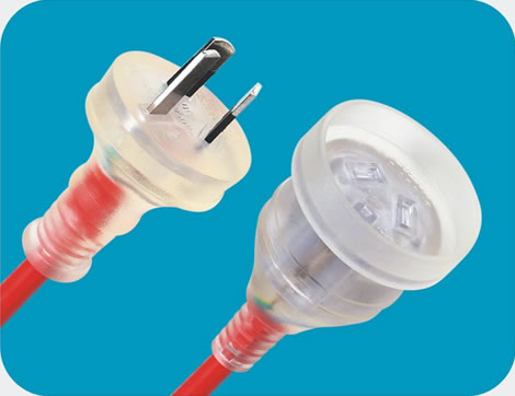 Australia Extension Cords, Australia AS/NZS 3112 plug to Australia AS/NZS 3112 Socket Outlet, 10A 250V, IP20 Australia Extension Cords, Australia AS/NZS 3112 plug to Australia AS/NZS 3112 Socket Outlet, 10A 250V, IP20