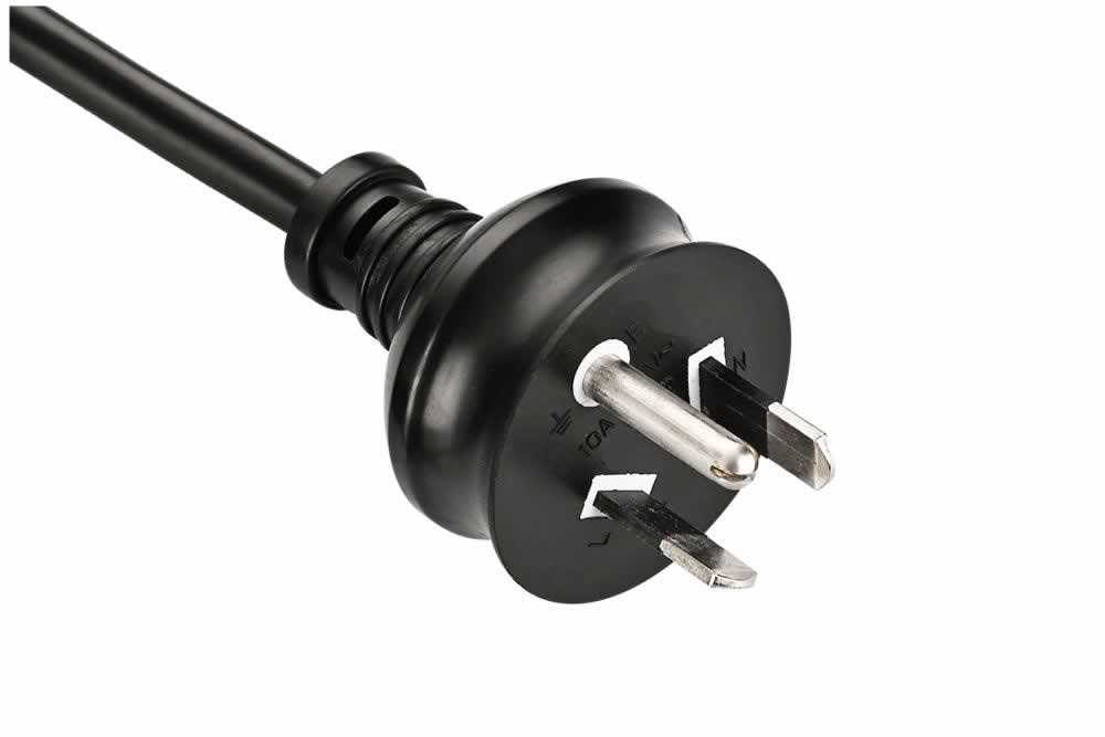 Australia Power Cords, AS/NZS 3112 10A Round Earth Pin Plug, Type I, 3 Poles, SAA RCM Certified Australia Power Cords, AS/NZS 3112 10A Round Earth Pin Plug, Type I, 3 Poles, SAA RCM Certified