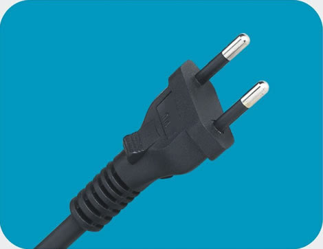Brazil Power Cords, NBR 14136 Plug, Type C, 2 poles, INMETRO Certified