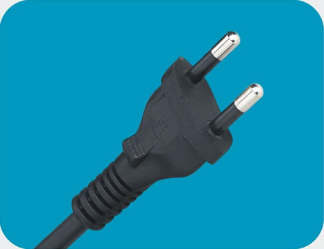 Brazil Power Cords, NBR 14136 Plug, Type C, 2 poles, INMETRO Certified