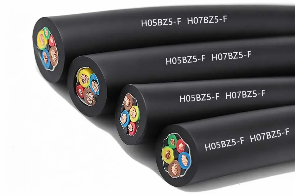 EVC H05BZ5-F, EVC H07BZ5-F, XLPO Insulated TPU Sheathed EV Charging Cable, 300/500V and 450/750V