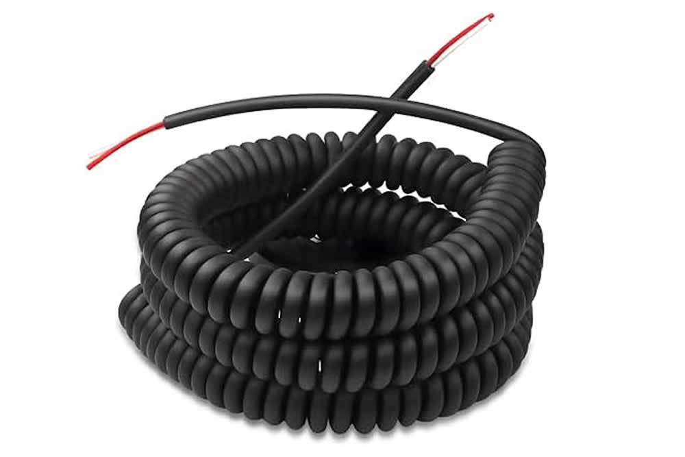 Coiled Power Cords Retractable Spiral Cable of  Flexible Power Cables
