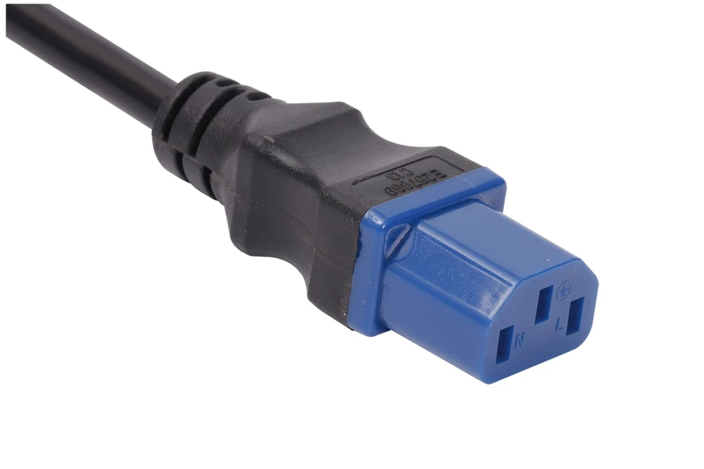 IEC Power Cords, IEC 60320 C13 Connector Plug, Type C13, 3 poles, 3 wires, UL, ETL, VDE, TUV, SAA, KC, PSE Certified