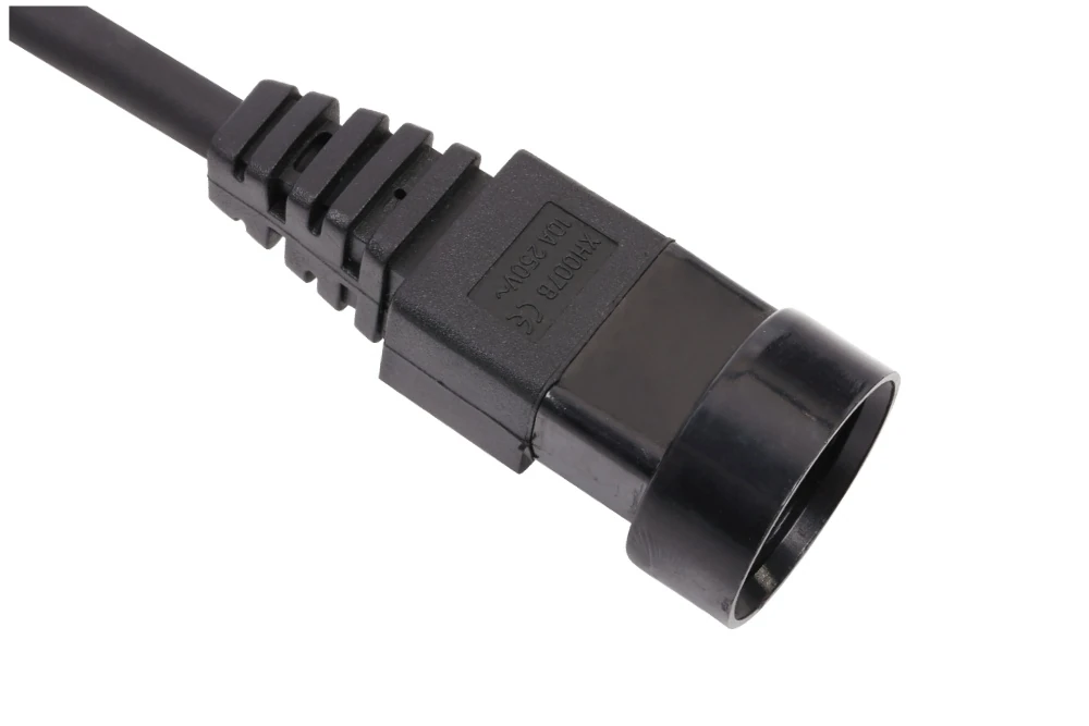 IEC Power Cords, IEC 60320 C14 Connector Plug, Type C14, 3 poles, 3 wires, UL, ETL, VDE, TUV, SAA, KC, PSE Certified